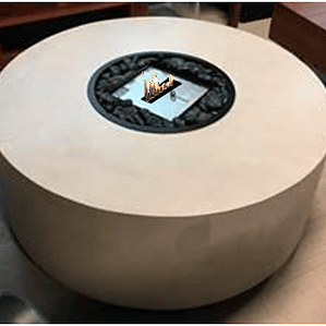 Mesa de fibrocemento redonda