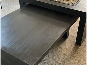 Mesa de fibrocemento doble