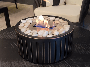 Caja madera redonda palillaje