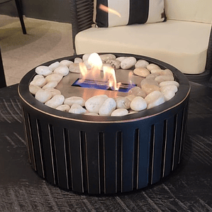 Caja madera redonda palillaje