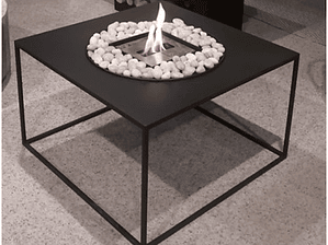 Mesa fogon metálica