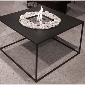 Mesa fogon metálica