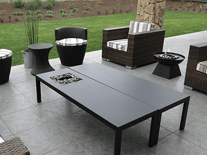 Mesa de fierro doble