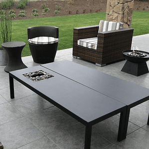 Mesa de fierro doble