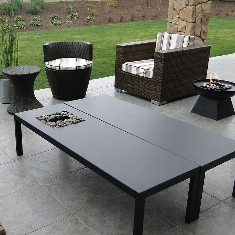 Mesa de fierro doble 1