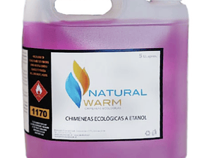 Caja de 8 bidones de 5L de Etanol Natural Warm