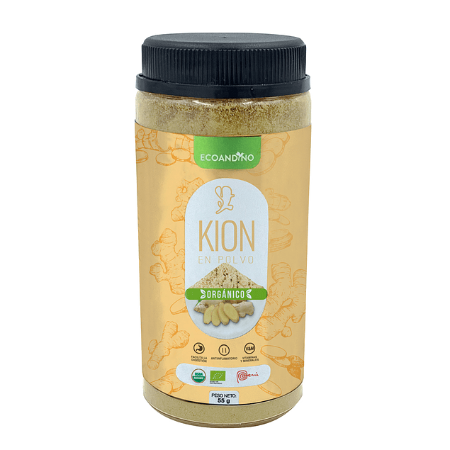 KION EN POLVO ORGANICO FRASCO 55 GR.