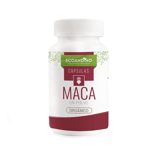 MACA EN POLVO CAPSULAS DE 500 MG. FRASCO 100 UNIDADES