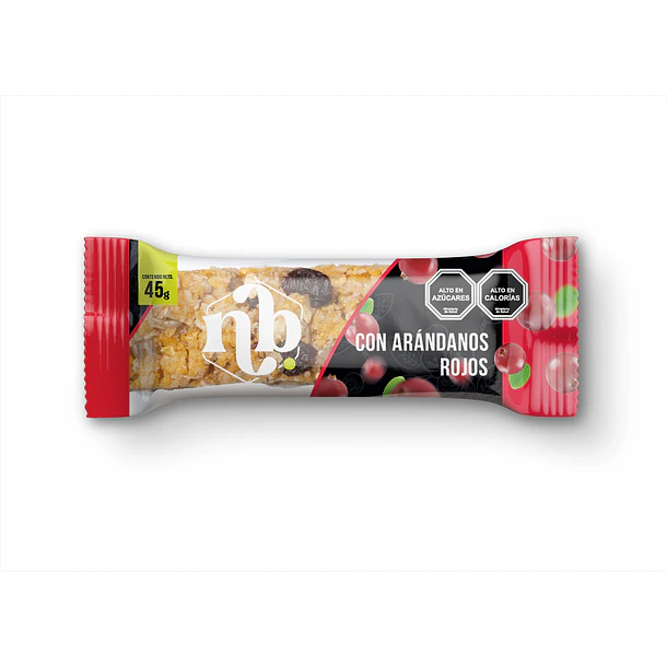 BARRA DE CEREAL ARÁNDANOS ROJOS - DISPLAY 5U