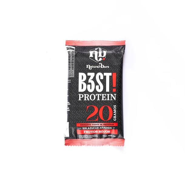 BARRA PROTEINA B3ST / FRUTOS ROJOS 10U 1