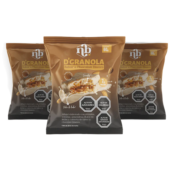 PACK ALFAJORES D'GRANOLA CHOCOLATE BLANCO x2 - 2 DISPLAYS 16U