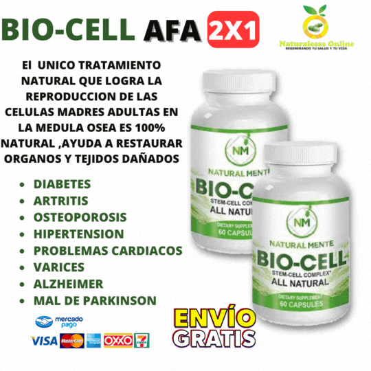 Pack 2x1 BIO-CELL (Aphanizomenon Flos Aquae) 60 capsulas OFERTA 