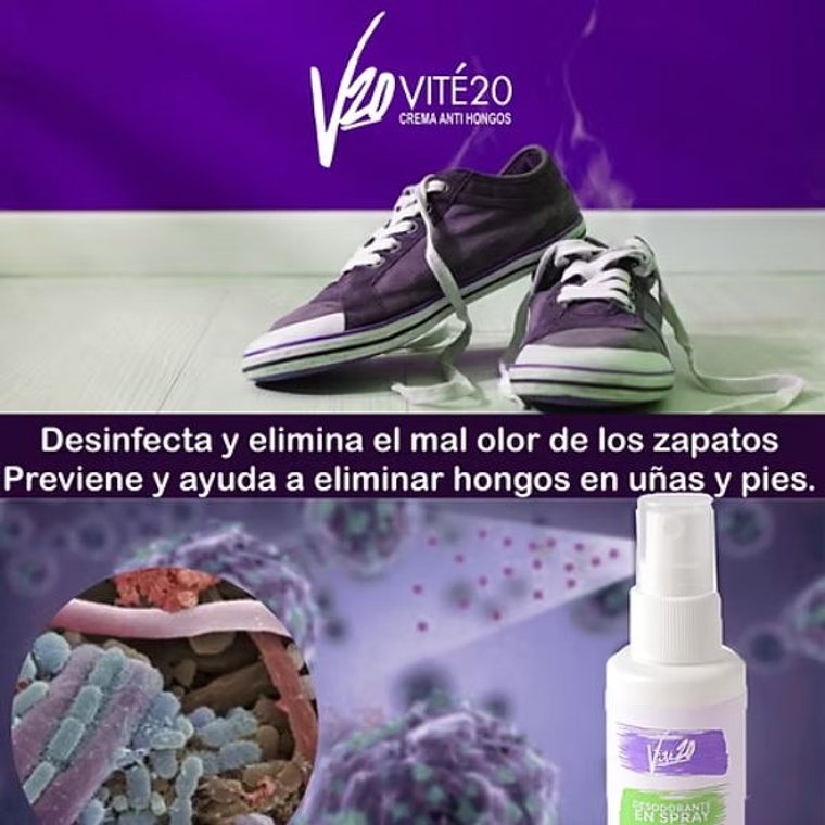 VITÉ 20 Spray (Elimina mal Olor de Pies y Calzado) 5