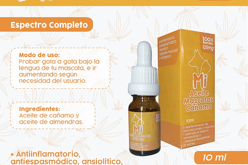 Aceite Cbd Mascotas 125MG 10ML