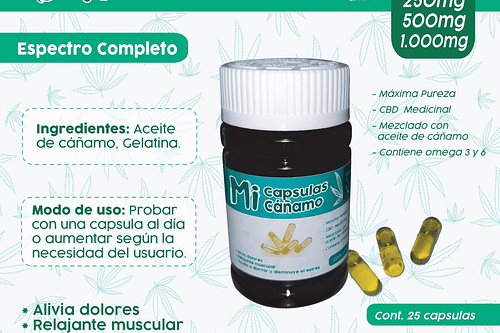 Capsulas Cbd 25 Unidades