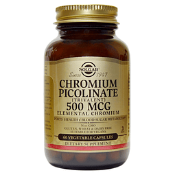 Chromium Picolinate 500 Mcg X 60 Cáps Solgar