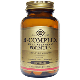 B-complex With Vitamin C Fórmula X 100 Tabl Solgar