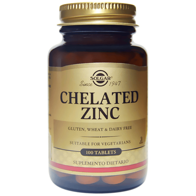 Chelated Zinc X 100 Tabl Solgar