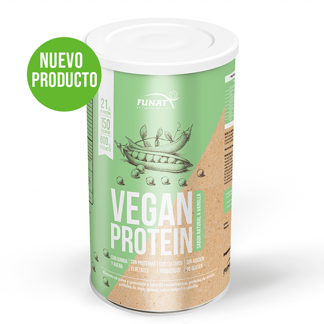 Vegan Protein sin Gluten X 600 Gr Funat