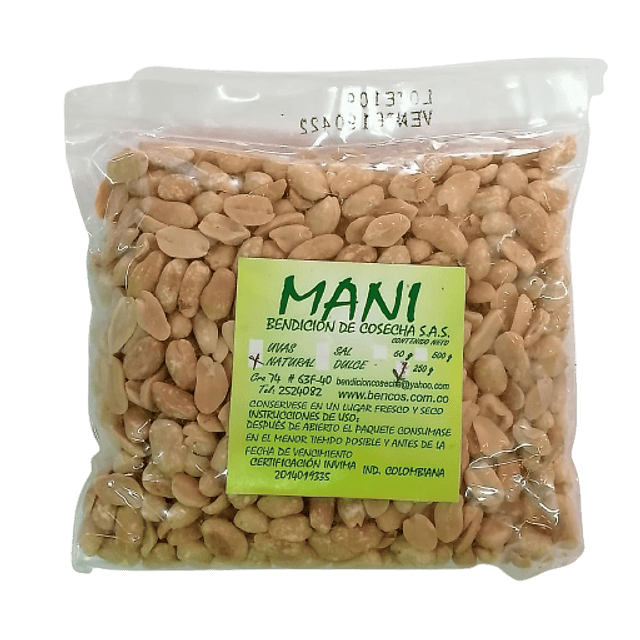 Mani x 500 gr Bendición de la Cosecha