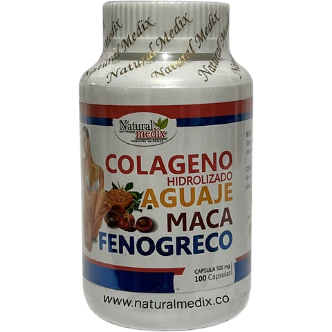 COLÁGENO HIDROLIZADO AGUAJE MACA FENOGRECO