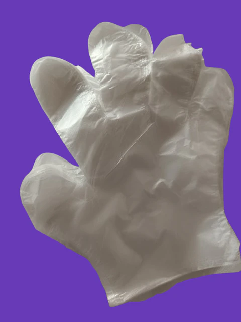Luvas plásticas descartáveis (500)