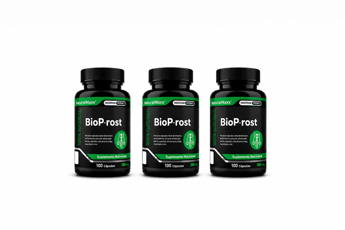 Bioprost Promoción por 3 Frascos - 100 Capsulas c/u 1