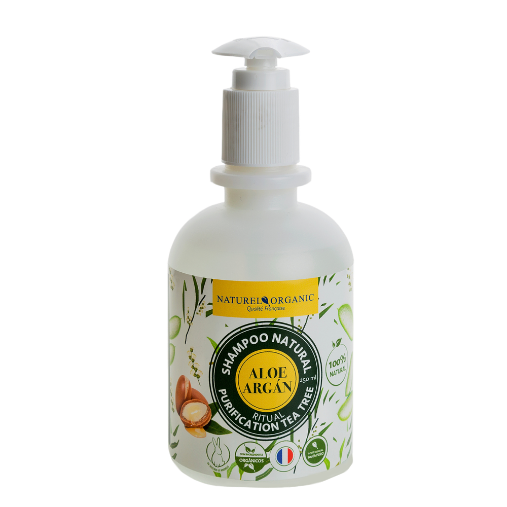 shampoo purification tea tree 250ml - caspa -caida cabello