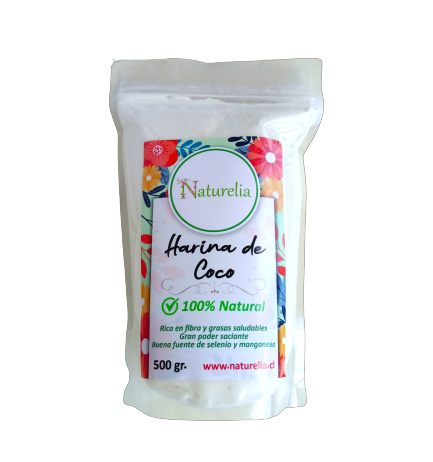 HARINA DE COCO: Sin Gluten - 500 gr