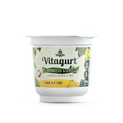 Yogurt vegano platano 140 g. Vitagurt