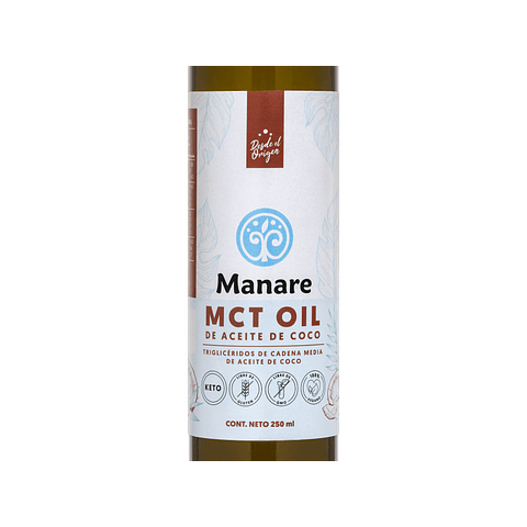 Aceite de coco MCT 250ml Manare