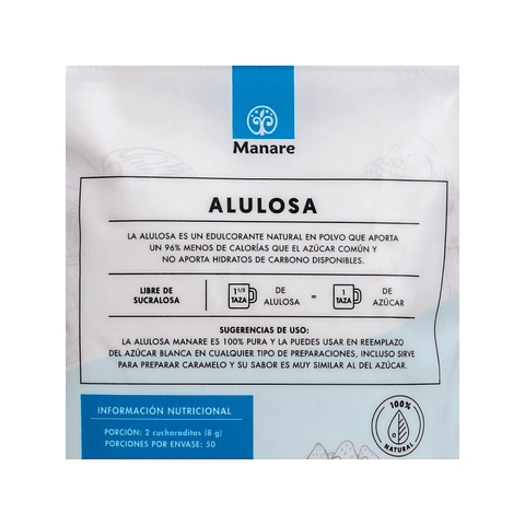 Alulosa en polvo Manare 400 g.