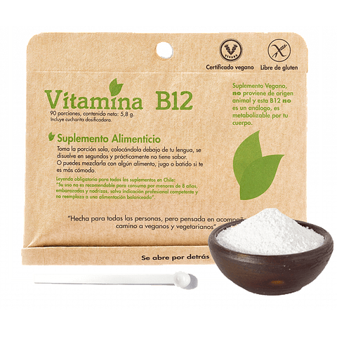 Vitamina B12 en polvo Duzura Natural