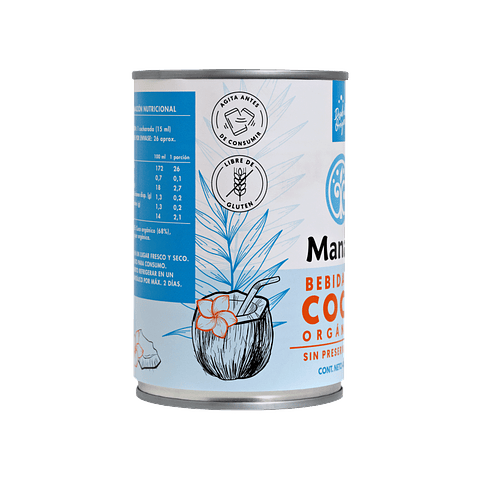 Bebida de coco orgánica 400 ml. Manare