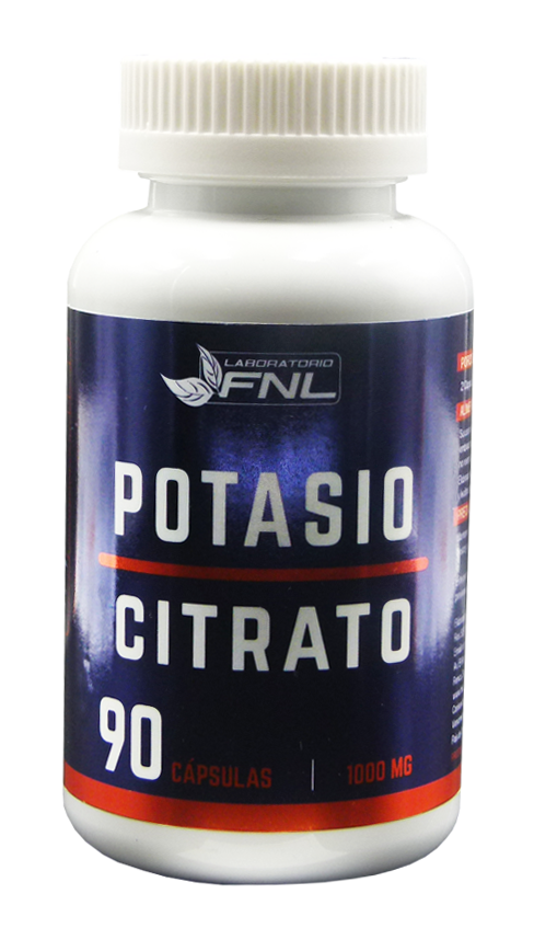 Potasio Citrato 500Mg 180 Capsulas FNL Pack 2 Frascos