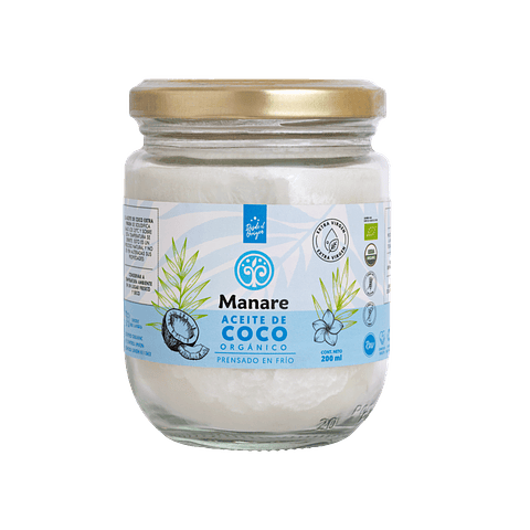 Aceite de coco orgánico 200 ml. Manare