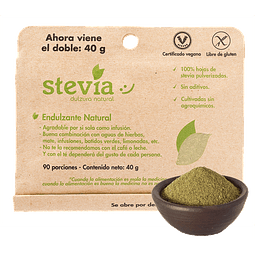 Stevia natural 40 g. Dulzura natural