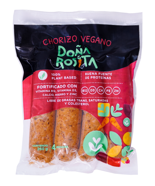 Chorizo vegano Doña Rosita 4 un.