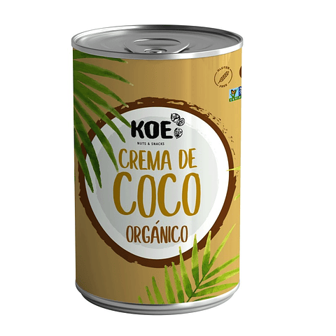 Crema de coco orgánico Koe 400 ml.