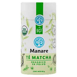 Té matcha orgánico 50g Manare