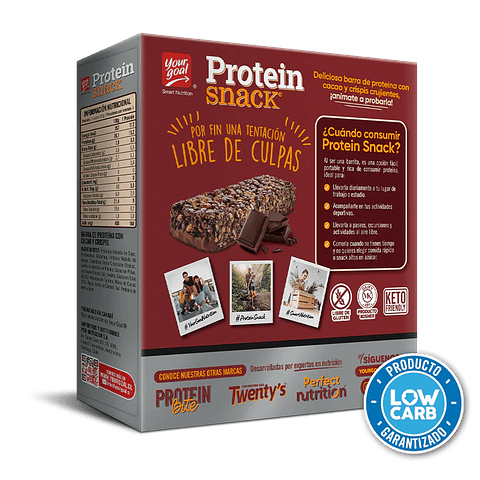 Caja Protein Snack Chocolate & Crispis 5 unid.