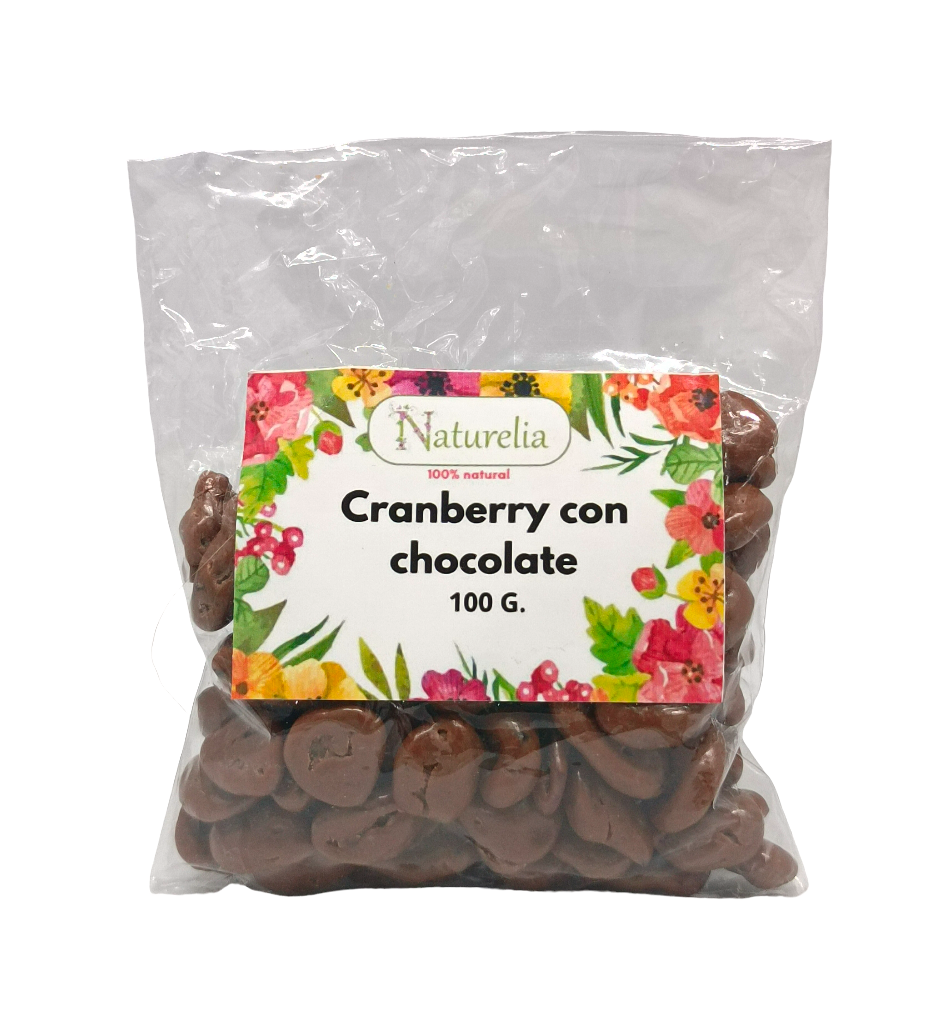 Cranberry bañado en chocolate 100 gr. Naturelia