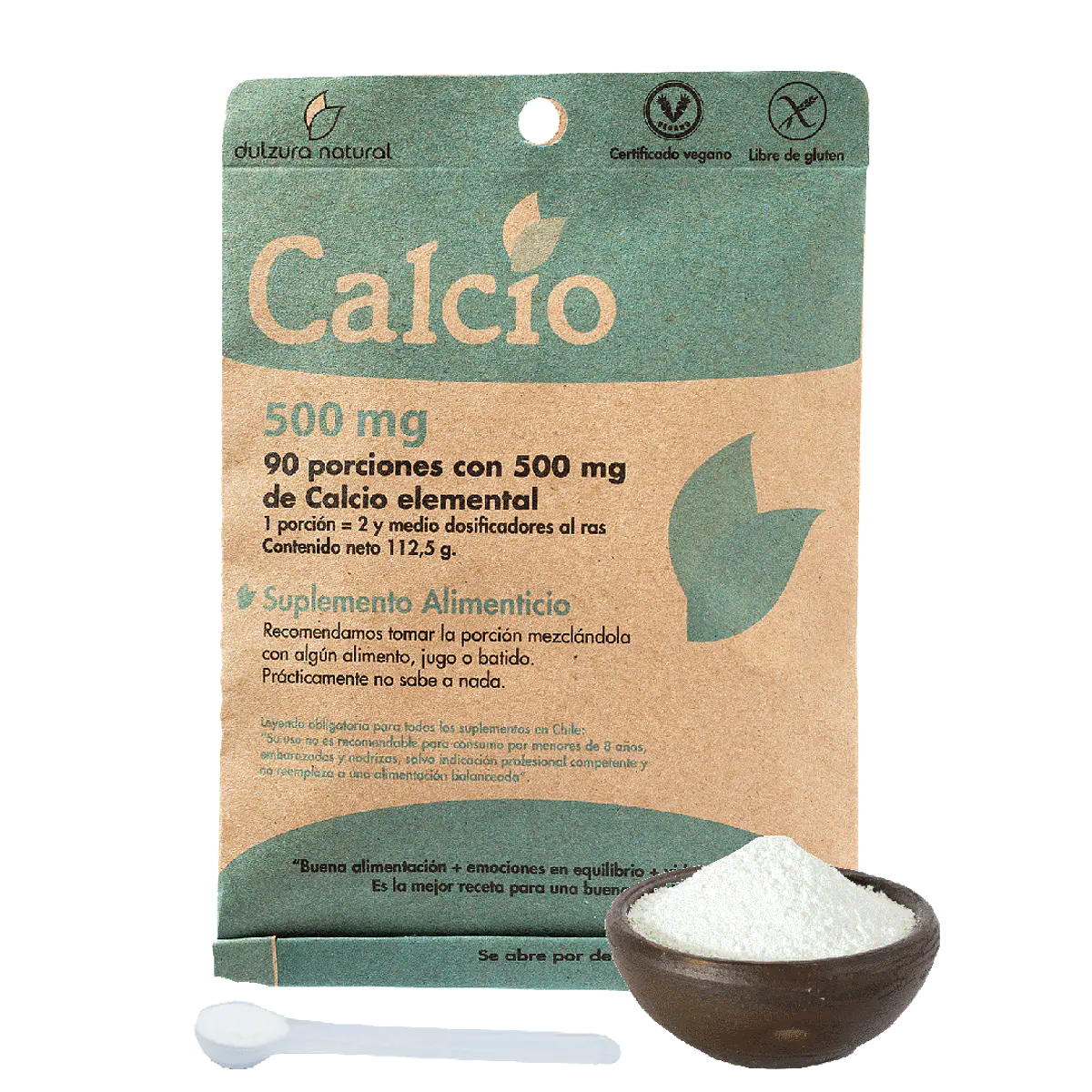 Calcio en polvo 500 mg. 90 porciones