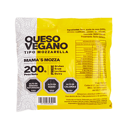 Queso vegano tipo Mozzarella 200 gr.