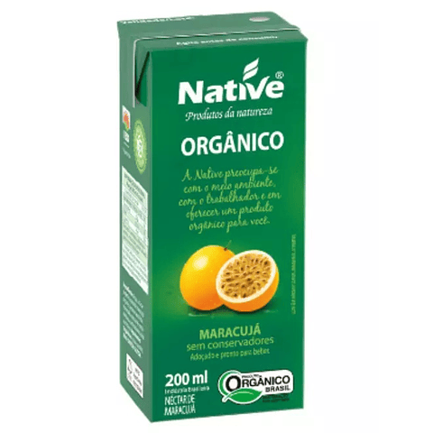 Jugo de maracuyá orgánico 200 ml.