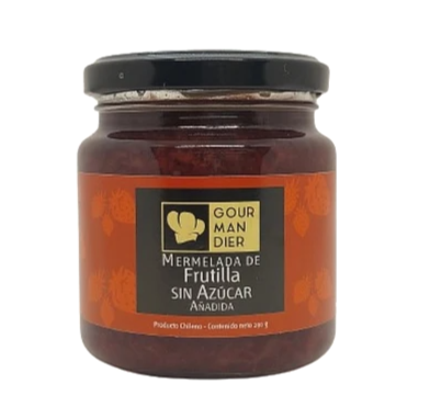 Mermelada de frutilla sin azúcar 270 g.