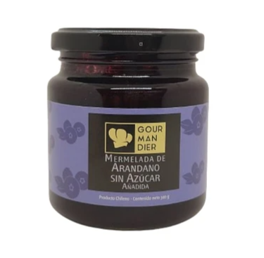 Mermelada de arándanos sin azúcar 270 gr.