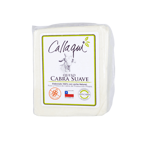 Queso de cabra suave trozo 200 gr.