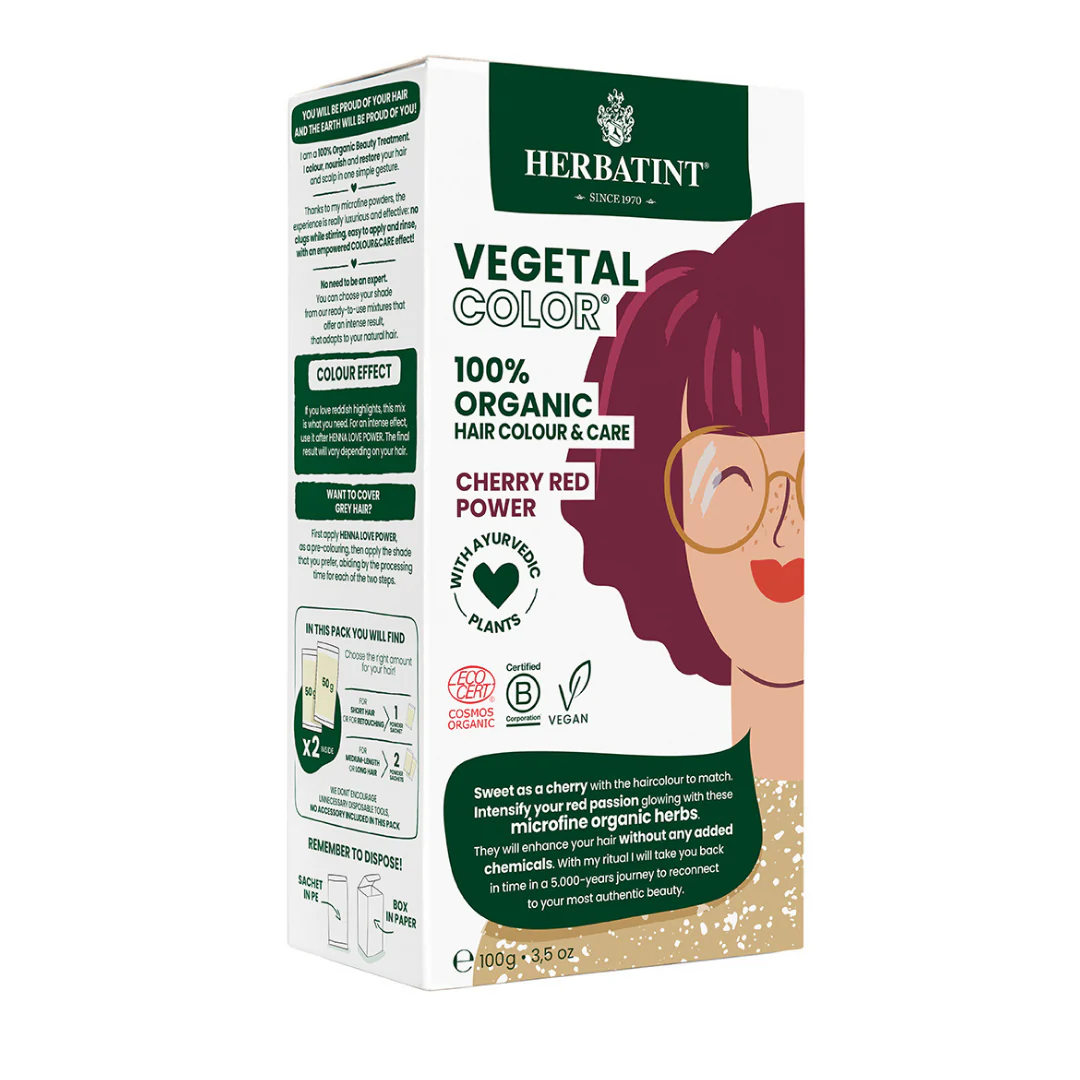 Henna 100% Orgánica Cherry Red Power 100 gr.