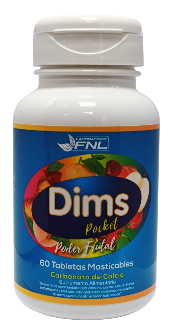 Dims antiácido 60 tabletas masticables
